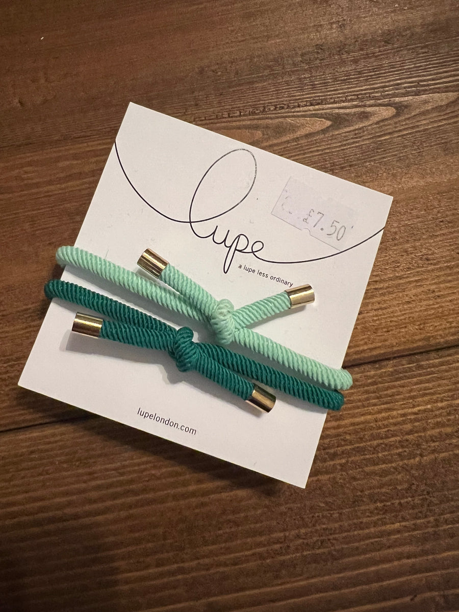 Green Bracelet/Hair Tie Set