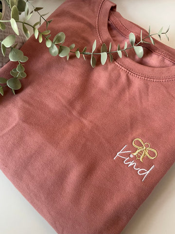 Bee Kind Sweater - Dusty Pink