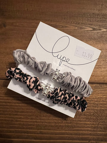 Silver Bee Bracelet/Hair Tie Set